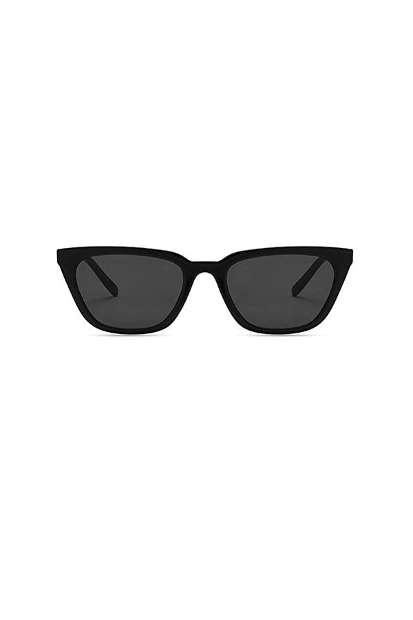 Cikiki Lunettes de soleil simples et sexy pour femmes, rétro, petites lunettes rectangulaires, tendance pour femmes, lunettes