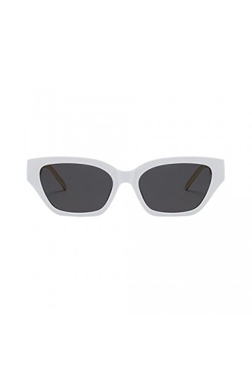 hahuha Lunettes de soleil en forme de chat pour femme - Style hip-hop - Chaîne en métal - Tendance - Polygone - Petite montur