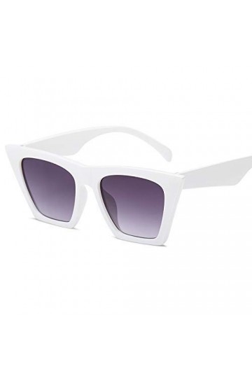 N-K Lunettes de soleil tendance pour femme, monture blanche, lunettes de soleil de sport pour protection UV405, ultra légères