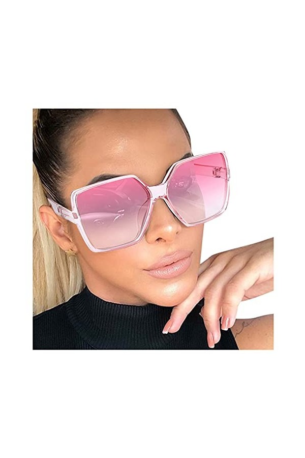 Lunettes de soleil Rave - Pour femme - Personnalité - Grand cadre - Lunettes de soleil tendance - Vision nocturne - Avec poit