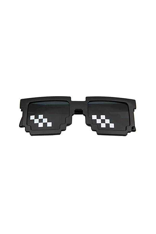 PLGEBR Lunettes de soleil drôles Pixel Thug Life Lunettes de soleil Femme Femme Vintage Lunettes de soleil Pixel Y5P8 Jouets 