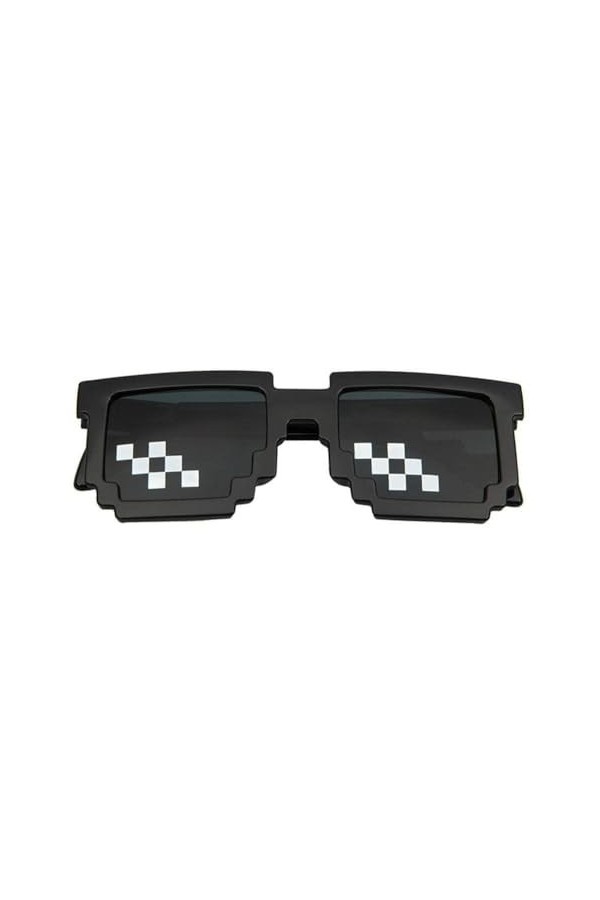 PLGEBR Lunettes de soleil drôles Pixel Thug Life Lunettes de soleil Femme Femme Vintage Lunettes de soleil Pixel Y5P8 Jouets 
