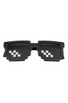 PLGEBR Lunettes de soleil drôles Pixel Thug Life Lunettes de soleil Femme Femme Vintage Lunettes de soleil Pixel Y5P8 Jouets 