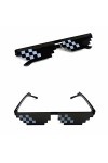 EIRZNGXQ Lunettes de soleil drôles Pixel Thug Life Lunettes de soleil femme lunettes de soleil pixel homme cool mosaïque C1L9