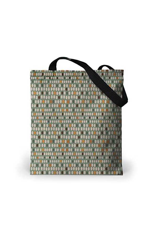 Loxato Tote Bag Aesthetic - Sac Cabas Femmes Grand Format 37x42cm - Sac Fourre Tout Femme - Sac Tissu Oxford Imperméable - Sa