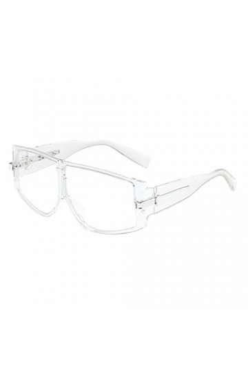 Lunettes de soleil polarisées carrées classiques pour femme - Rétro tendance - Lunettes de soleil, Blanc., Taille unique