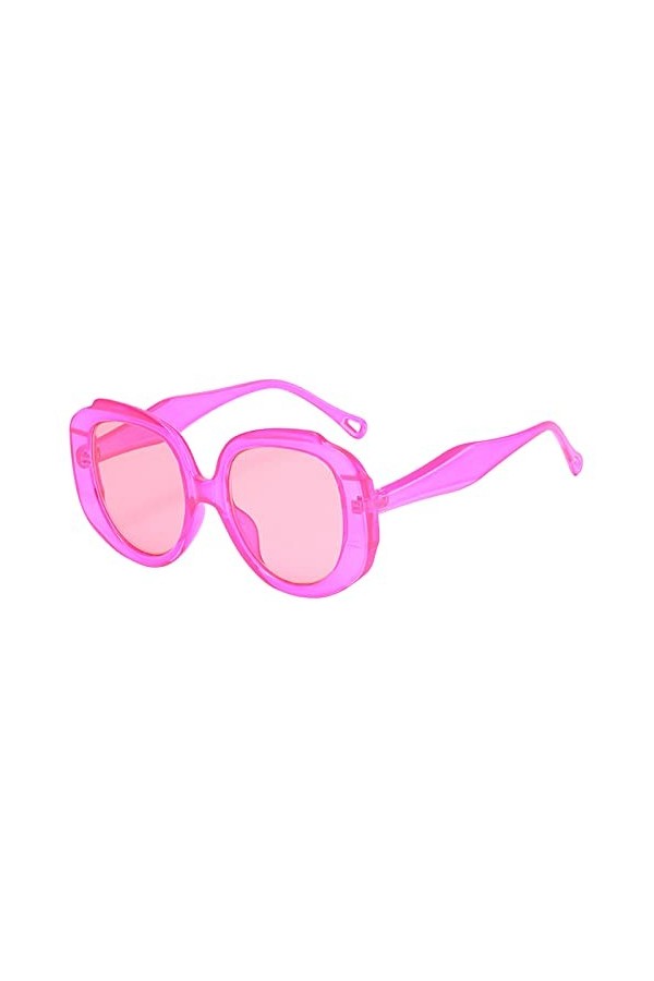 Lunettes de soleil pour homme et femme - Tendance - Rétro - Tendance - Tendance - Style rétro - Pour homme et femme, rose vif