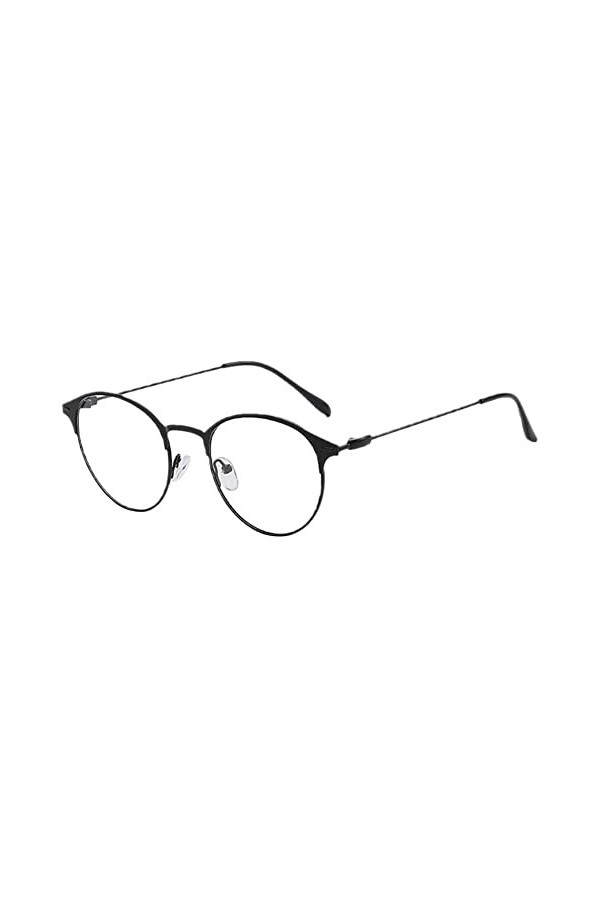 WAITLOVER Y3Z8 Lunettes de vue ovales photochromiques en métal anti-rayonnement pour homme et femme, Argenté., taille unique