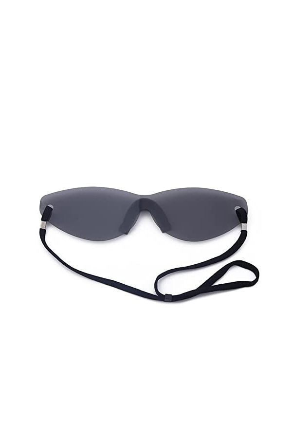 LJCZKA Lunettes de Soleil Enveloppantes Grande Taille pour Femme Homme, Lunettes de Soleil Sans Monture Oeil de Chat, Lunette