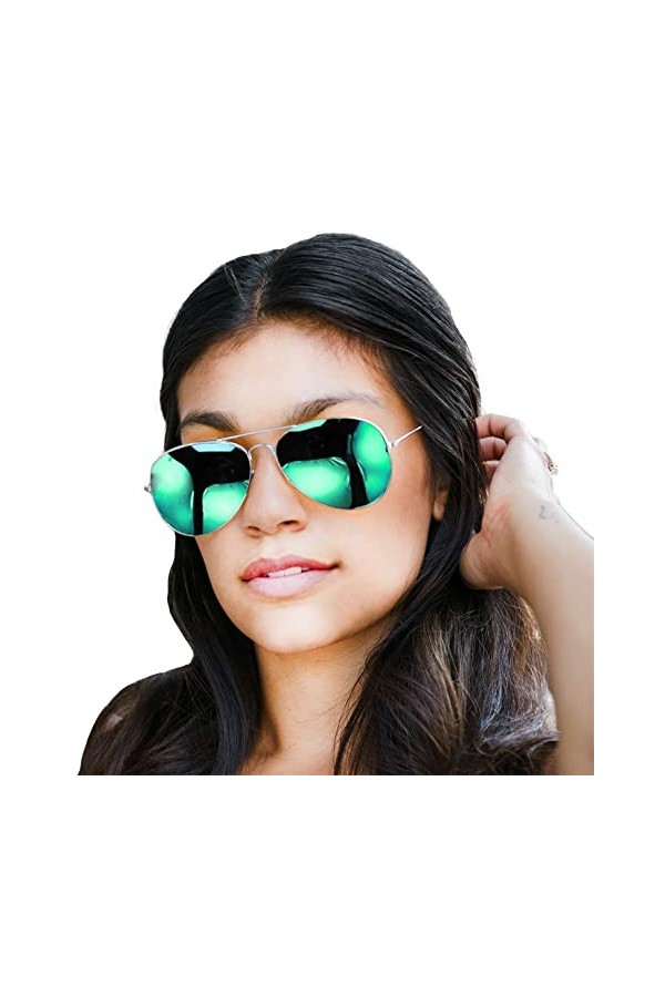 4sold Polarized Sunglasses Lunettes De Soleil Classique Femmes Hommes Variation avec monture noire et or avec verres fumés