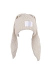 caoxhenr Chapeau tricoté avec oreilles de lapin - Bonnet tricoté au crochet - Bonnet long et oreilles de lapin mignon pour fe
