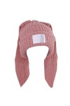 caoxhenr Chapeau tricoté avec oreilles de lapin - Bonnet tricoté au crochet - Bonnet long et oreilles de lapin mignon pour fe