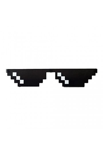 Funny Pixel SunGlass Thug Life Lunettes de soleil Femme Noir Homme Lunettes de soleil U3X8 Lunettes Pixel Vintage Cool Blague