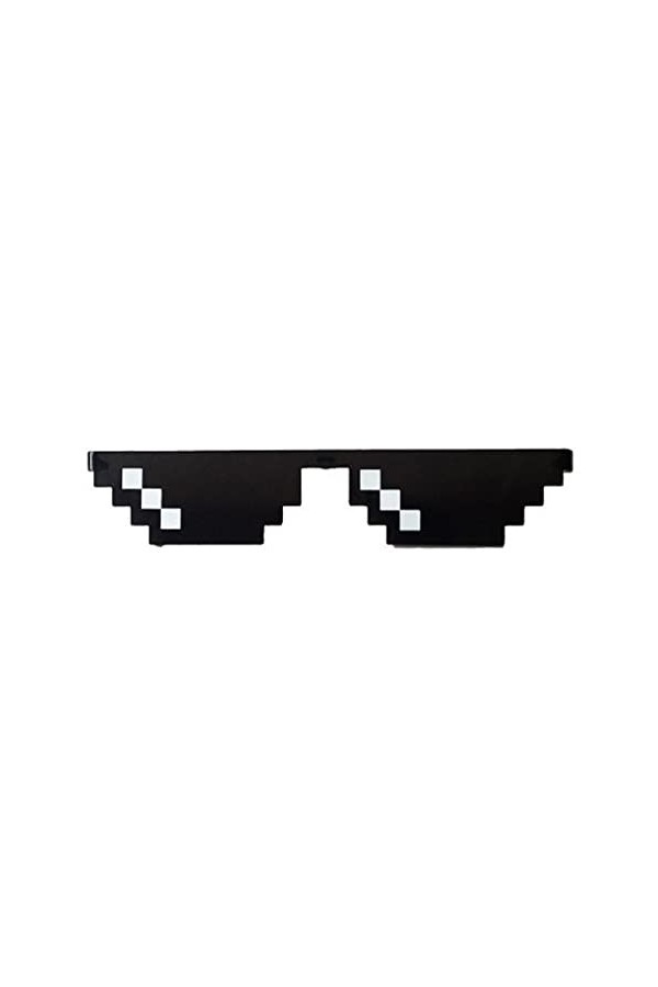 Funny Pixel SunGlass Thug Life Lunettes de soleil Femme Noir Homme Lunettes de soleil U3X8 Lunettes Pixel Vintage Cool Blague