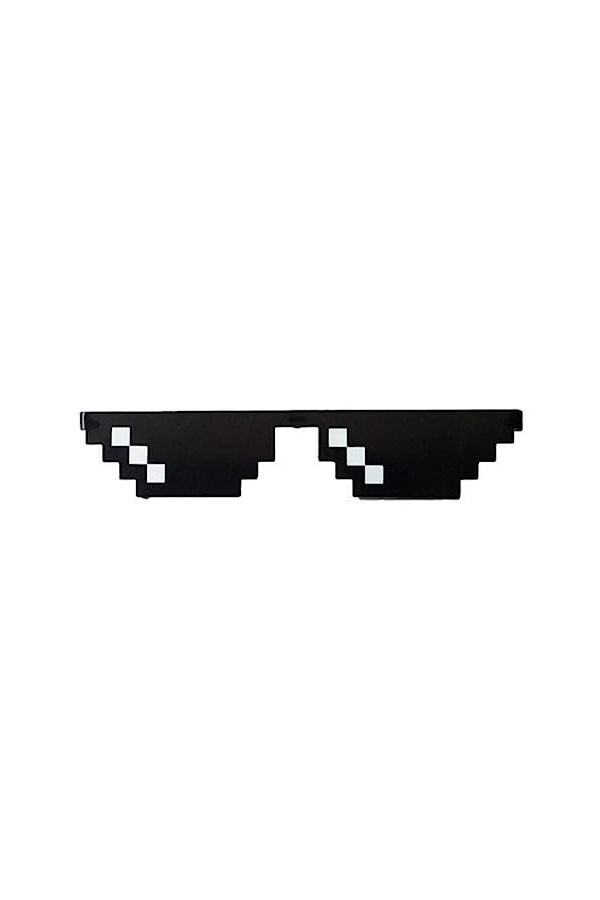 Funny Pixel SunGlass Thug Life Lunettes de soleil Femme Noir Homme Lunettes de soleil U3X8 Lunettes Pixel Vintage Cool Blague