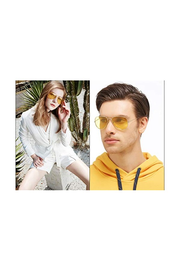 Fliegend Homme Femme Car Lunettes de Soleil Lunettes de Vision nocturne Lunettes de Soleil UV400 Polarisées Miroir Lunettes d