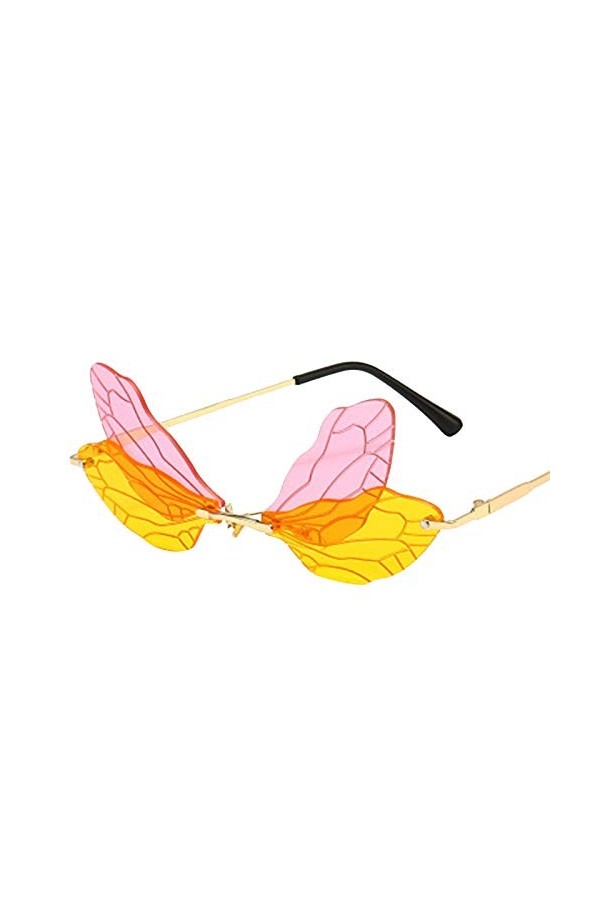 ZEZKT Lunettes de Soleil Choix de Mode Conception de Libellule Lunettes pour Femme et Homme Lunettes de Soleil Polarisées Cla