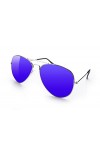 Sunglasses Lunettes De Soleil Classique Femmes Hommes Variation de style Blues Brothers avec monture noire et or avec verres 