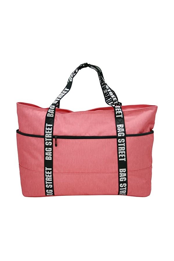 J JONES JENNIFER JONES Grand sac à main XXL en toile Sac à bandoulière Sac de loisirs 2 couleurs, Gris avec compartiment à ch