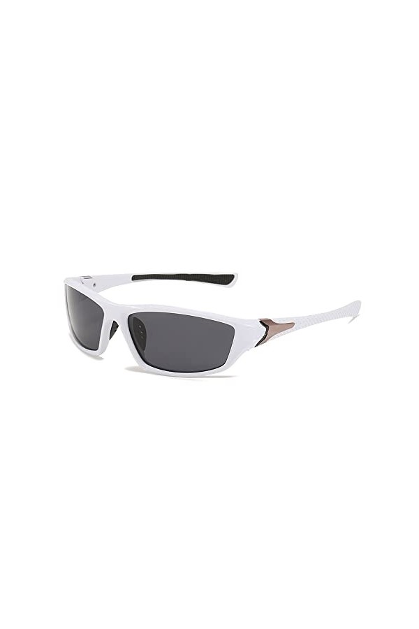 Legou Lunettes de soleil polarisées pour homme - Vision nocturne - Lunettes de soleil de sport en plein air, Blanc C7