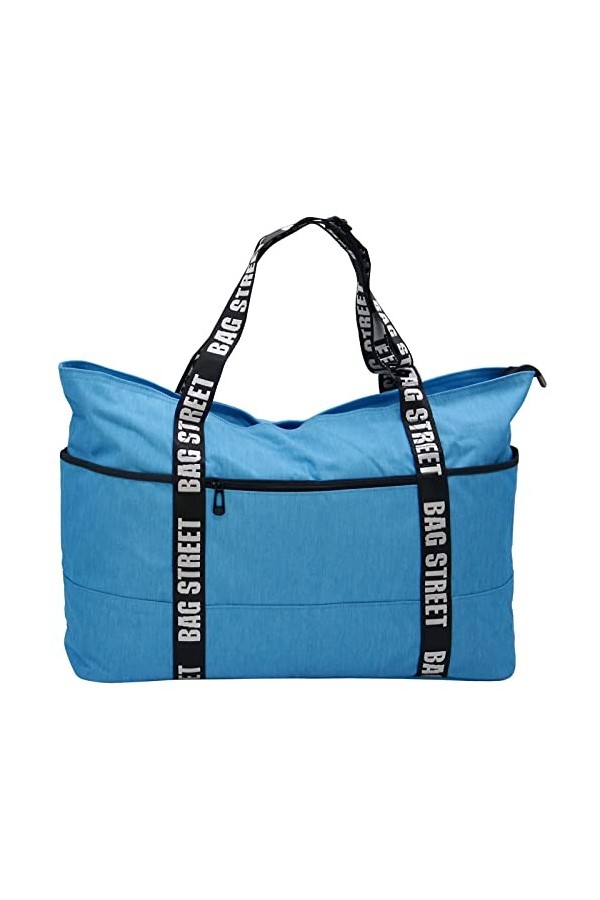 J JONES JENNIFER JONES Grand sac à main XXL en toile Sac à bandoulière Sac de loisirs 2 couleurs, Gris avec compartiment à ch