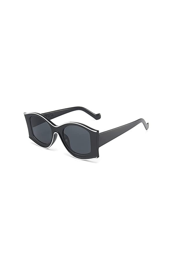 hahuha Lunettes de soleil polarisées pour les petits visages - Pour femme - Orchidée œil de chat - Transparent, Noir , taille