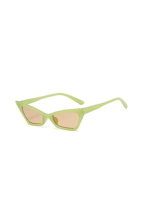 Vintage Cateye lunettes de soleil rétro étroit petit cadre yeux lunettes de soleil lunettes pour femmes filles UV400 lentille