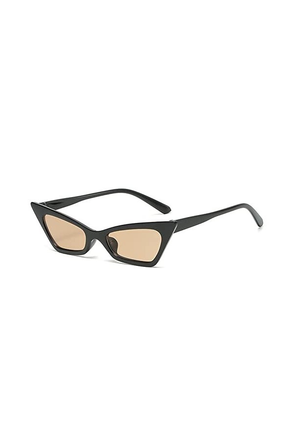 Vintage Cateye lunettes de soleil rétro étroit petit cadre yeux lunettes de soleil lunettes pour femmes filles UV400 lentille