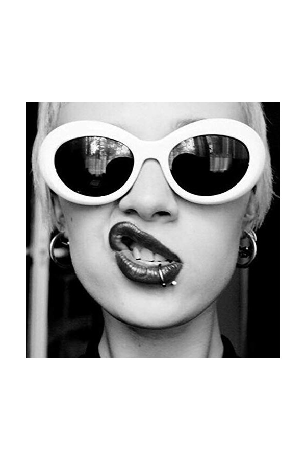 BEAUTYBIGBANG Lunettes de soleil unisexes pour femmes et hommes - Lunettes polarisées rétro vintage classiques - Monture blan