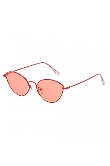 chiphop Spray Lunettes Lunettes de Soleil Unisexes à Monture en métal pour Hommes et Femmes Lunettes De Transparentes Red, O