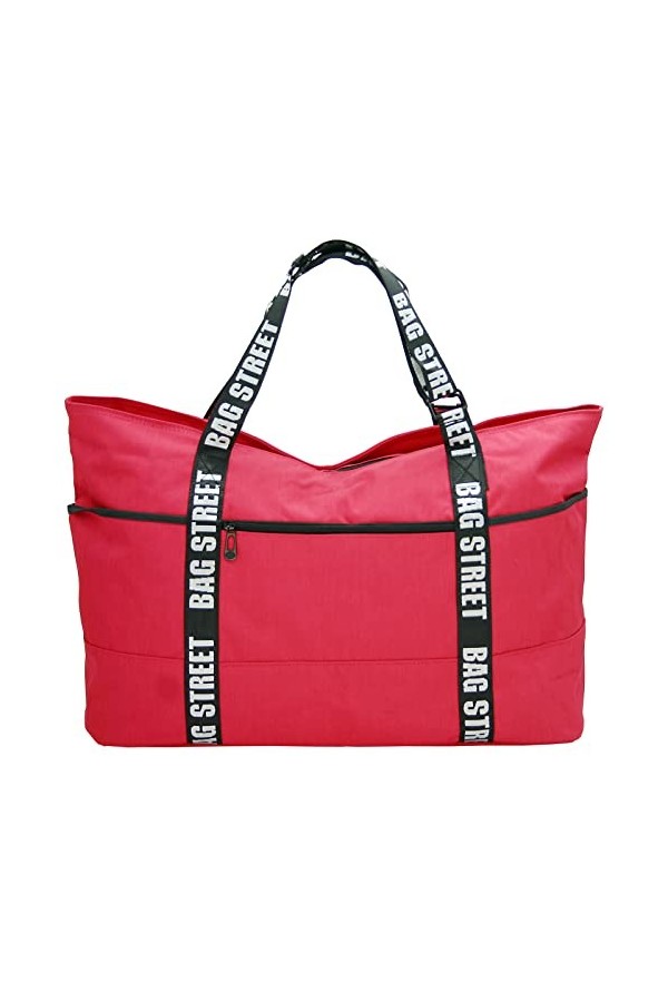 J JONES JENNIFER JONES Grand sac à main XXL en toile Sac à bandoulière Sac de loisirs 2 couleurs, Gris avec compartiment à ch