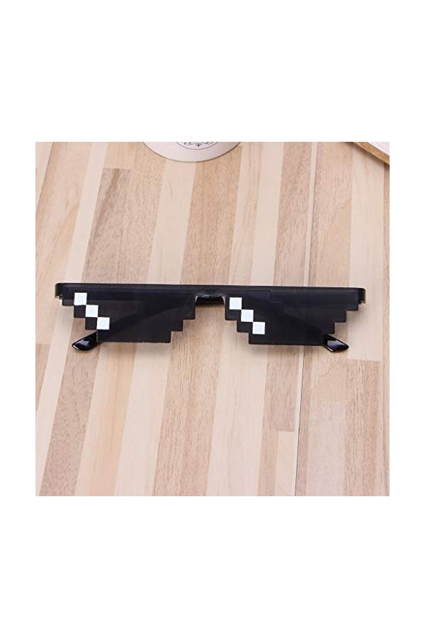 Cool 3 Bit MLG Pixelated Lunettes De Soleil Deal With It Lunettes Mosaic Pixel Lunettes De Soleil Créatif et Utile Attractif