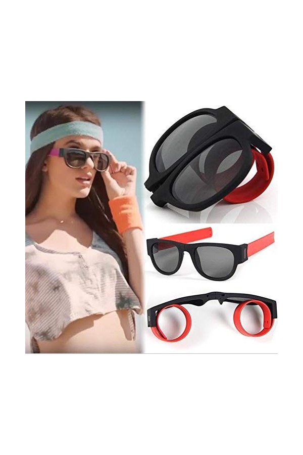 hahuha Lunettes de soleil polarisées pour femme - Lunettes de soleil créatives - Lunettes de conduite - Lunettes à clipser -