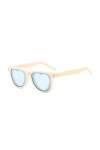biJerou Lunettes Vision Nocturne Orchidée Cat Eye Lunettes de soleil pour femmes Lunettes de soleil sans monture Femmes, marr