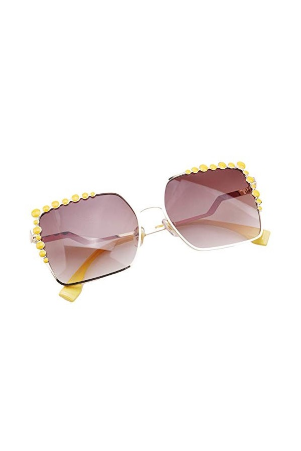 Ogquaton Femmes Lunettes de soleil carrées Gradient Lens Femme Lunettes Creative and Utile