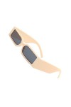 CLSSLVVBN Lunettes de Soleil Mode Femmes Lunettes Lunettes Anti-Soleil léger Lunettes Petit Cadre Tendance Lunettes carrées, 