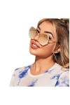 Lunettes de soleil polarisées irrégulières vintage sans cadre Gradient Lunettes de soleil transparentes Unisexe Été Personnal