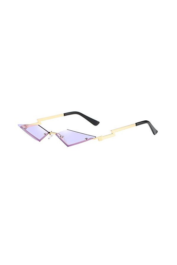 Mode Rétro Personnalité Lunettes décran sans cadre Gradient Lunettes de soleil transparentes Unisexe Été Personnalité Rétro 