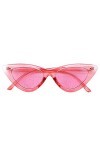 Seprendi Nouvelles petites lunettes de soleil pour femme vintage Cateye monture de lunettes de couleur sexe lentille brillant