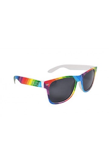 Lunettes de soleil colorées Gay Pride style vagabond - multicolore - Taille unique