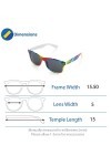 Lunettes de soleil colorées Gay Pride style vagabond - multicolore - Taille unique