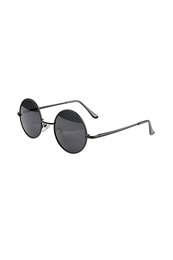 Hommes Femme cycle Cadre en métal Lunettes de soleil Lunettes objectif Noir