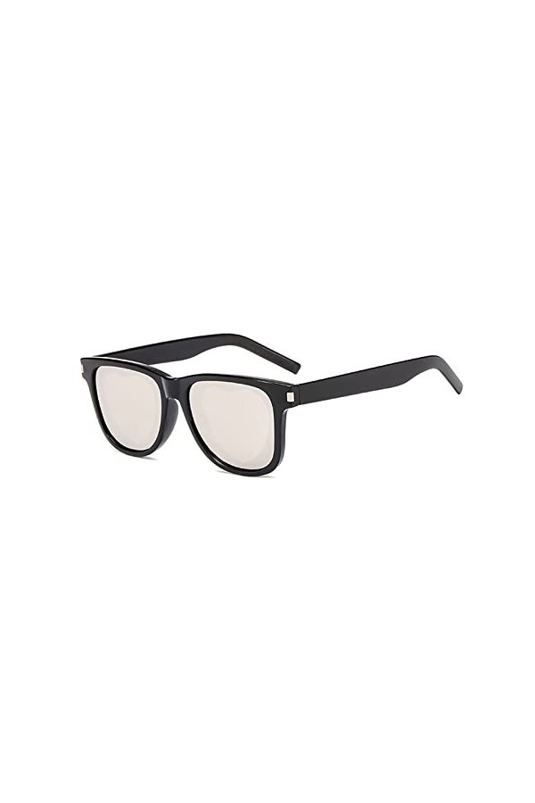 Lunettes de soleil pour homme et femme vintage Big Frame Shades UV400 Lunettes de soleil bleues, gris, Taille unique