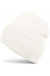 styleBREAKER Classique Bonnet Tricoté, Fine Tricot, Chaud, Unisexe 04024029, Couleur:Blanc crème 