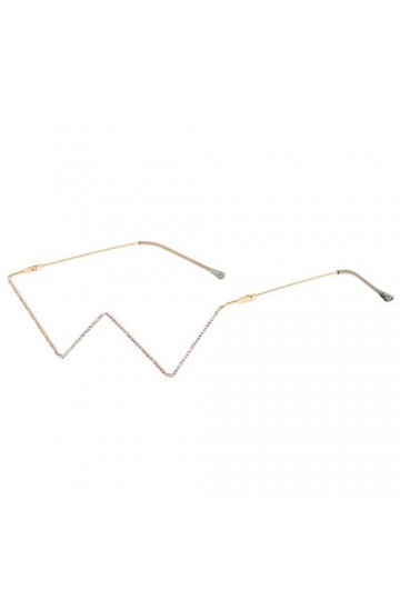 TDEOK Lunettes de soleil irrégulières rétro lunettes unisexe vintage lunettes de soleil femme carrées, c, taille unique