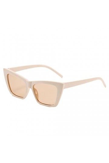 DHliIQQ Nouveau Élégant Simplicité Vintage Blanc Cadre Épais Oeil Pour Femmes Mode Lunettes De Soleil Soleil Forme Triangulai