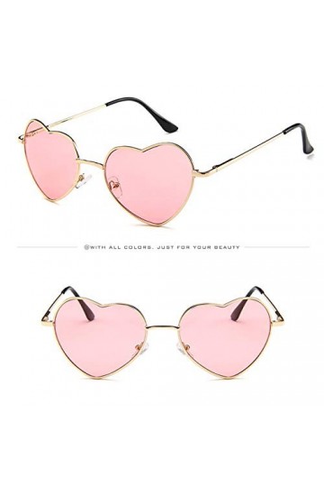 Muium TM Lunettes de soleil en forme de cœur pour femme - Joli design en forme de cœur - Lunettes de soleil vintage polarisé