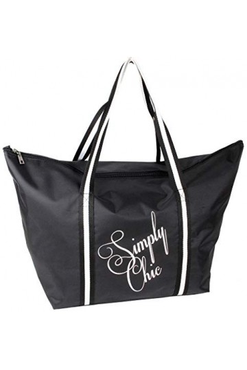 J JONES JENNIFER JONES Shopper Femme avec Fermeture éclair, Sac de Loisirs Familial, Sac de Pique-Nique, Sac dembarquement E