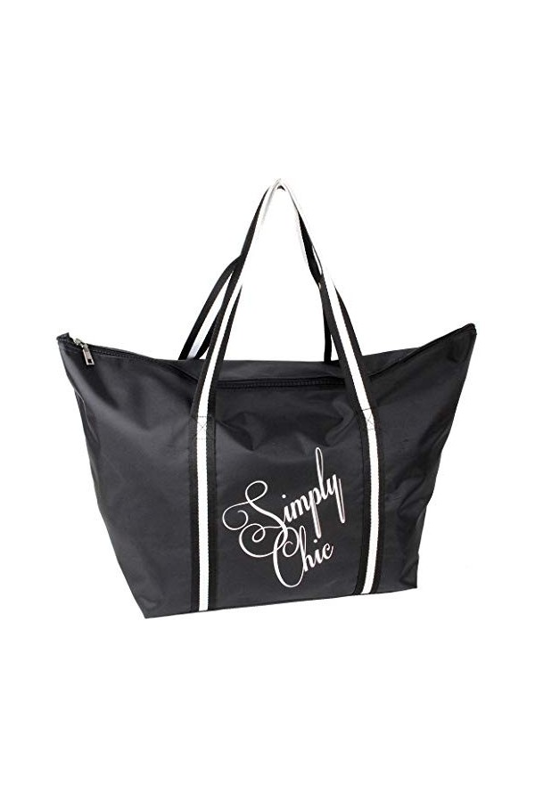 J JONES JENNIFER JONES Shopper Femme avec Fermeture éclair, Sac de Loisirs Familial, Sac de Pique-Nique, Sac dembarquement E