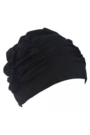 ZUMUii Butterme Femmes Filles Plissé Tissu Doux Tissu Bonnet/Casquette/Turban Bonnet de Bain Bel Chapeau pour Dreadlocks Long